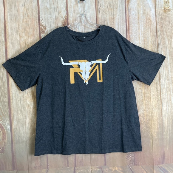 💵NWOT Parker McCollum Gray Tee Men’s Size XLarge - Picture 1 of 8